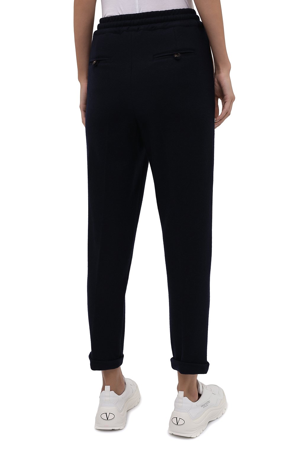 Кашемировые брюки KITON темно-синего цвета по цене 256500 руб., арт. D52122K05T67, фото 4 Кашемировые брюки KITON, арт. D52122K05T67, фото 4