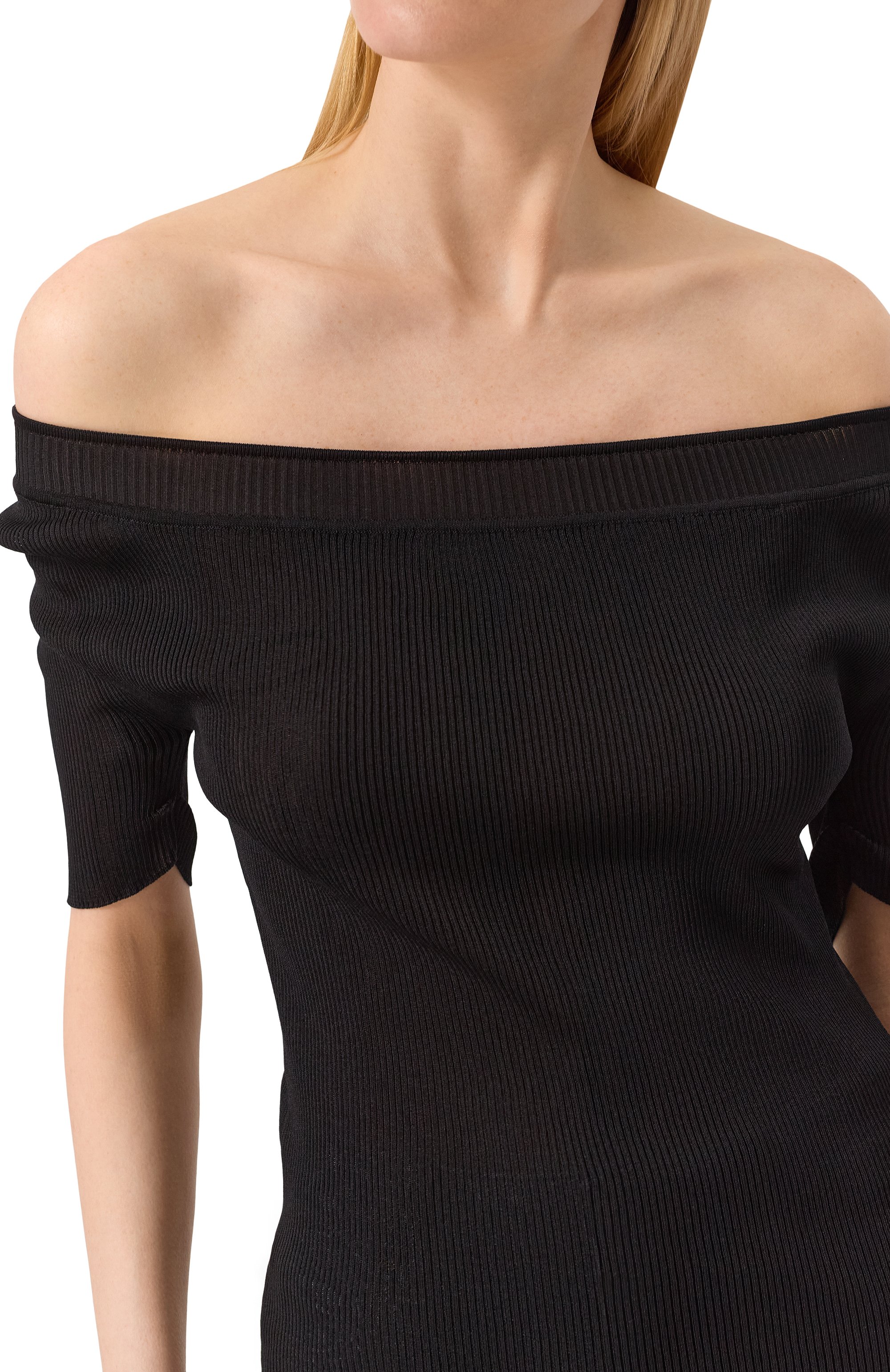 Пуловер из вискозы KHAITE черного цвета по цене 175500 руб., арт. 9714435/K435, фото 5 Пуловер из вискозы KHAITE, арт. 9714435/K435, фото 5