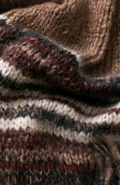 Шарф из смеси мохера и шерсти с бахромой BRUNELLO CUCINELLI, арт. M1U311389, фото 2