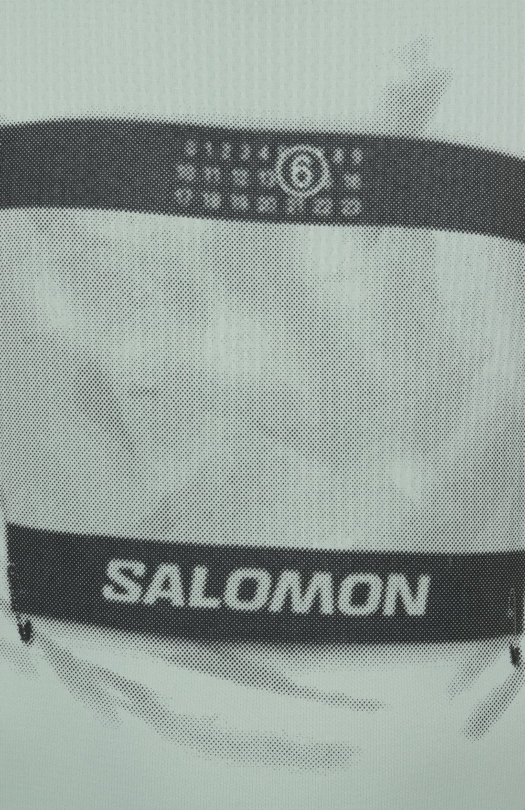 Мужская майка mm6 maison margiela x salomon MM6 светло-зеленого цвета, арт. SH0NL0005/M20101 | Фото 6 (Автоматизация состава: Проставлено; Длина (для топов): Стандартные; Автоматизация ТО: Проставлено; Материал внешний: Синтетический материал; Мужское Кросс-КТ: Футболка-одежда; Принт: С принтом; Стили: Спорт-шик, Кэжуэл; Рукава: Без рукавов; Детали: Без декора)