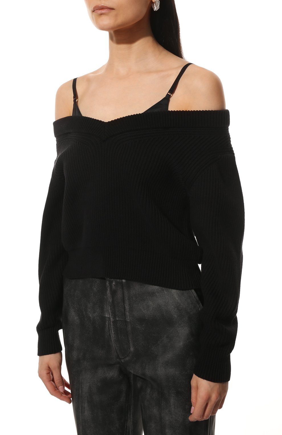 Хлопковый свитер ALEXANDERWANG.T, арт. 4KC1221009, фото 3