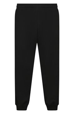 Детские хлопковые джоггеры MOSCHINO черного цвета, арт. HMP04R/LCA34/4-8 | Фото 2 (Материал внешний: Хлопок; Мальчики Кросс-КТ: Джоггеры-одежда; Нос: Не проставлено)