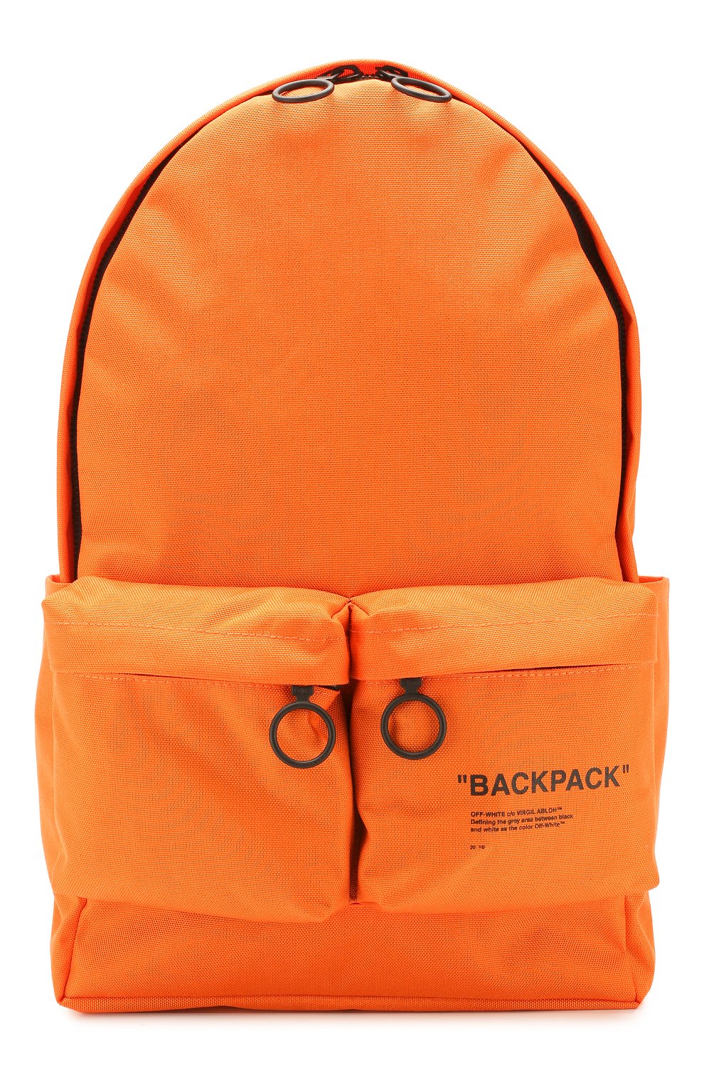 Текстильный рюкзак OFF-WHITE оранжевого цвета по цене 56600 руб., арт. 0MNB003R205210381910, фото 1 Текстильный рюкзак OFF-WHITE, арт. 0MNB003R205210381910, фото 1
