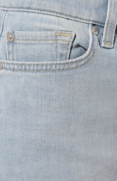 Джинсовые шорты 7 FOR ALL MANKIND голубого цвета по цене 15950 руб., арт. JSWUA500S0, фото 5 Джинсовые шорты 7 FOR ALL MANKIND, арт. JSWUA500S0, фото 5