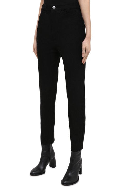 Кожаные брюки SPRWMN Чёрный, фото 3