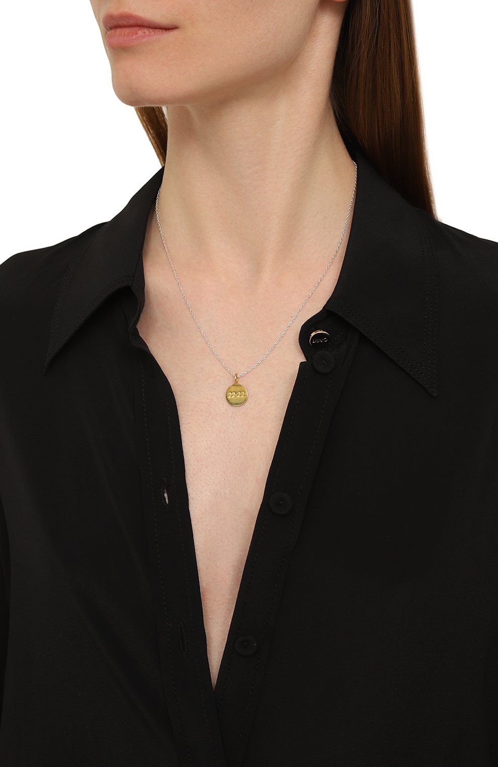 Кулон на цепочке MS. MARBLE золотого цвета по цене 6900 руб., арт. MM-CH22G, фото 2 Кулон на цепочке MS. MARBLE, арт. MM-CH22G, фото 2