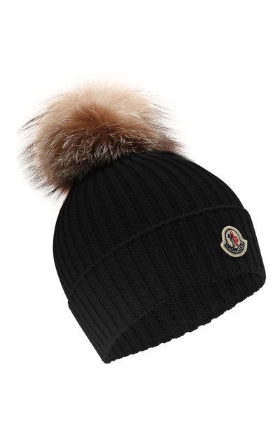 Шерстяная шапка с мехом MONCLER, арт. G2-954-3B711-10-04S01, фото 1
