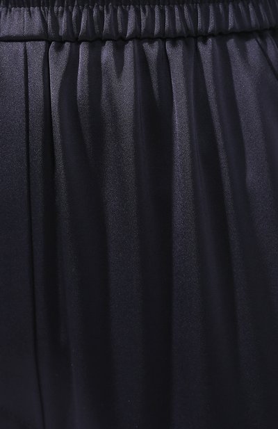 Брюки с эластичным поясом NANUSHKA, арт. LETY_NAVY_TECH SATIN, фото 5