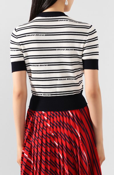 Шерстяной пуловер MIU MIU, арт. MML324-NOC-F0304, фото 4