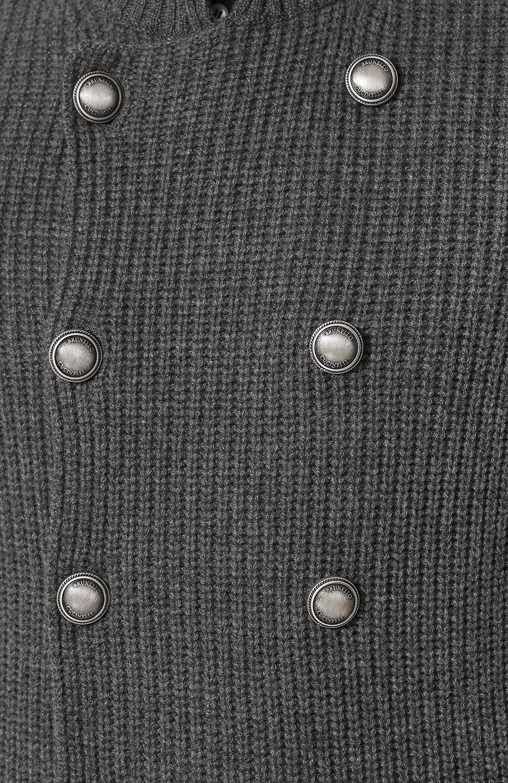 Двубортный кардиган из кашемира на пуговицах с воротником-стойкой BRUNELLO CUCINELLI, арт. M2255501, фото 5