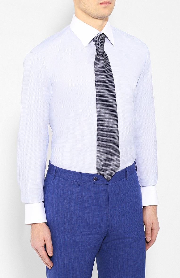 Хлопковая сорочка с воротником кент BRIONI, арт. RCLU0W/P804I, фото 4