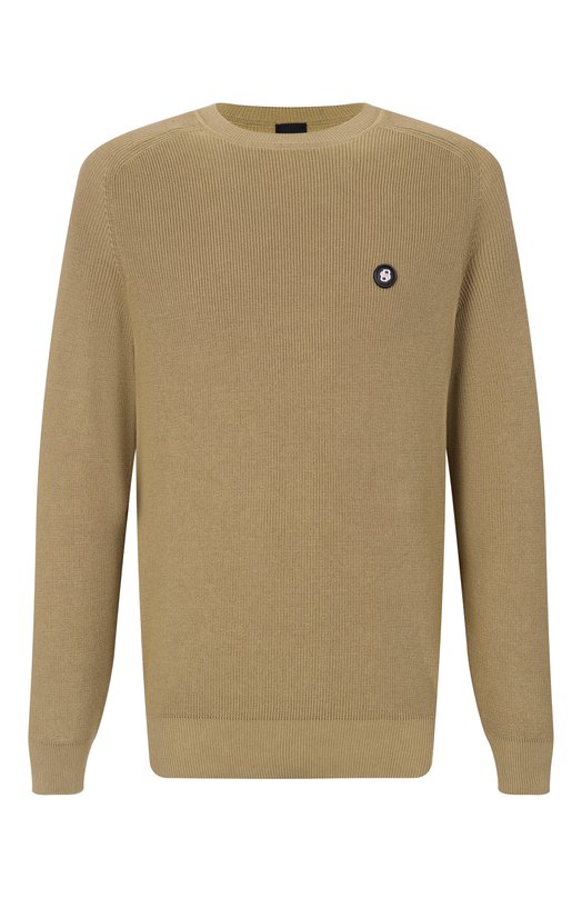 Хлопковый джемпер BOSS 50555124 Бежевый 50555124