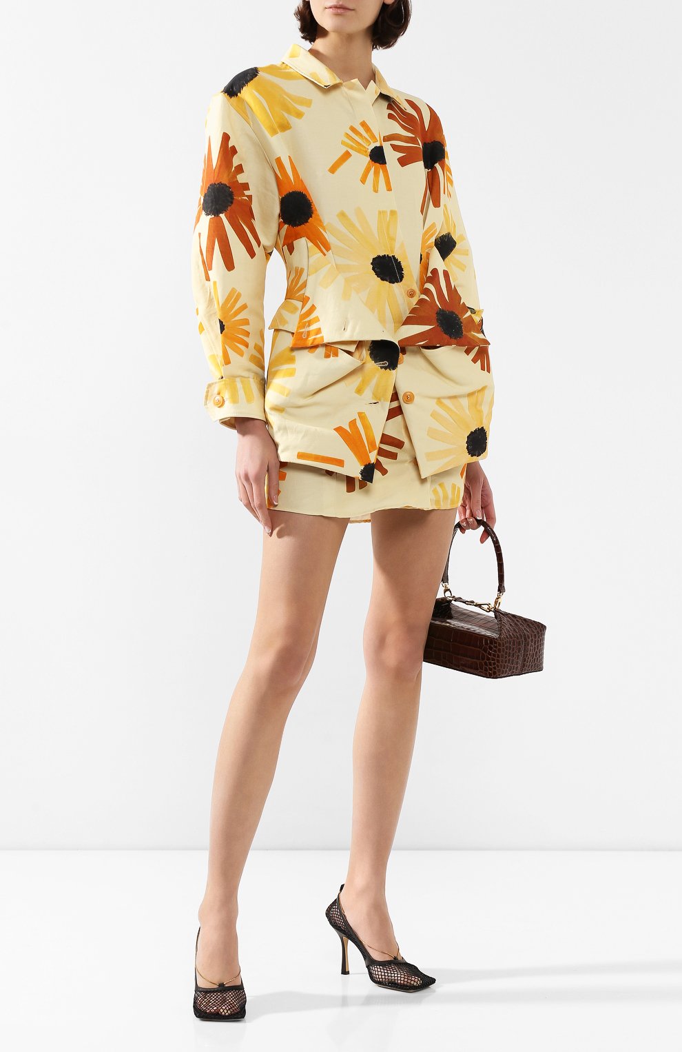 Платье из смеси хлопка и льна JACQUEMUS, арт. 194DR10/67233, фото 2