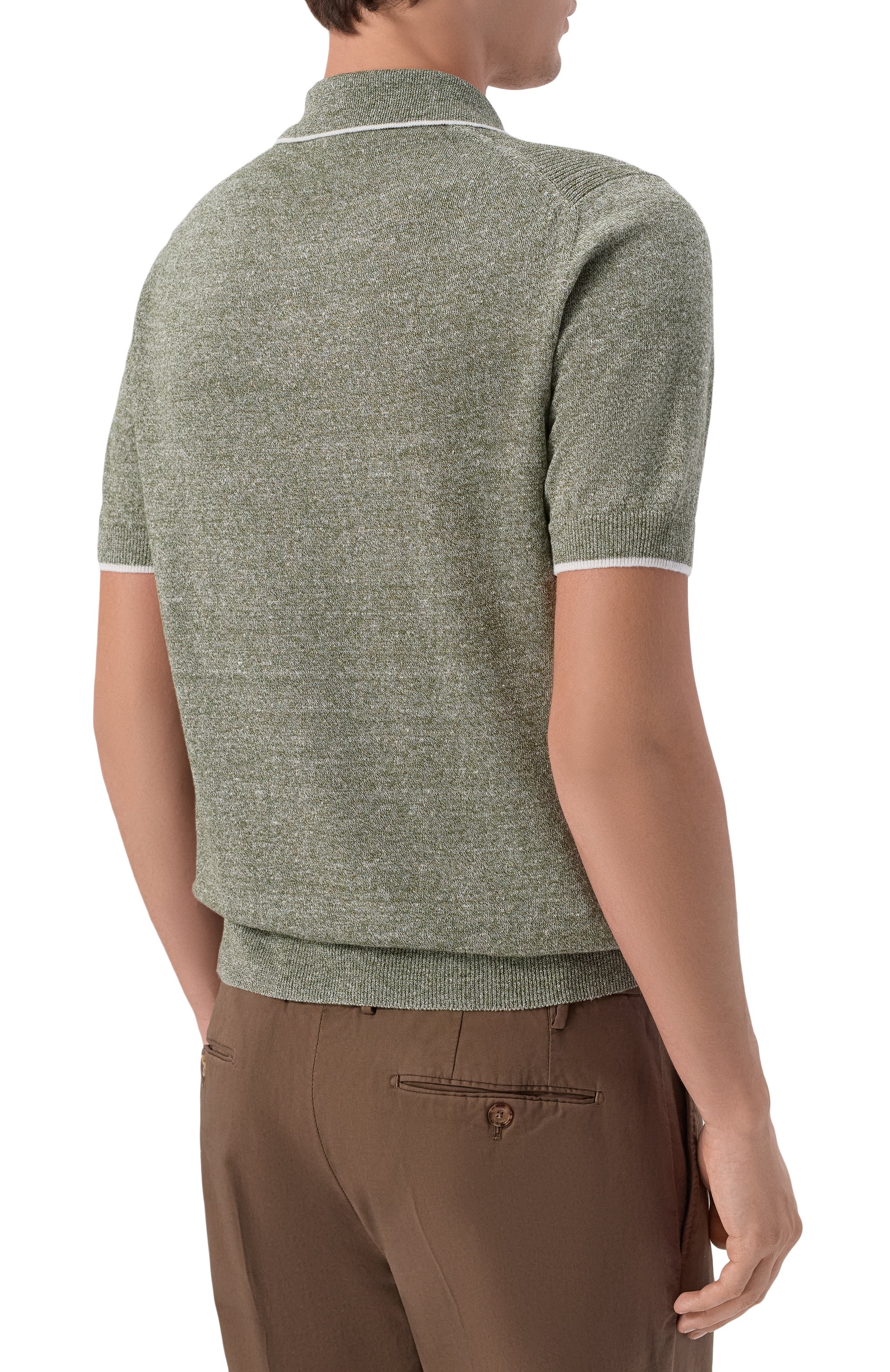 Поло изо льна и хлопка FEDELI, арт. MU005870/IRLANDA BIC, фото 4