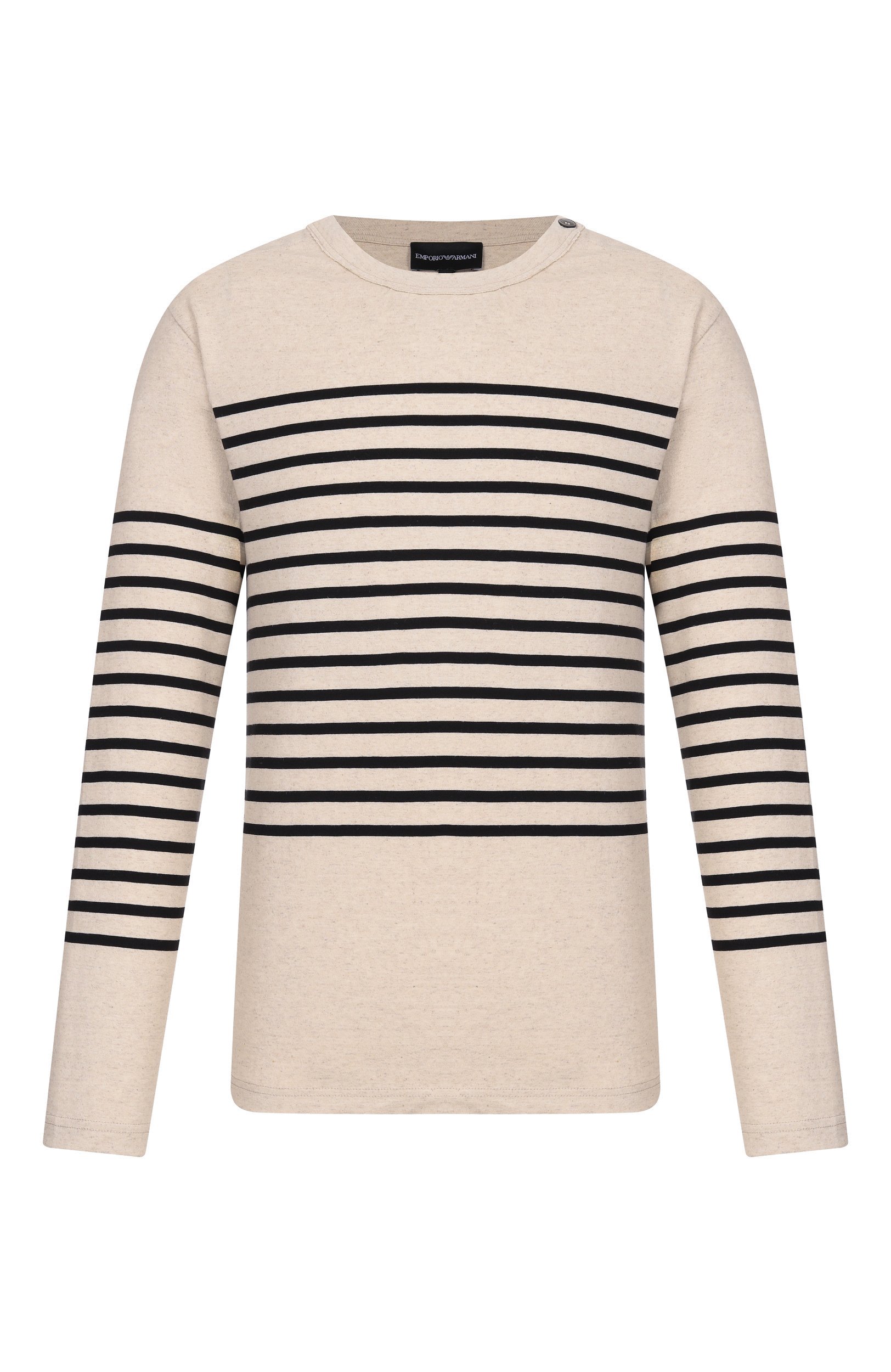Лонгслив из хлопка и льна EMPORIO ARMANI, арт. EM006927/AF28307, фото 1