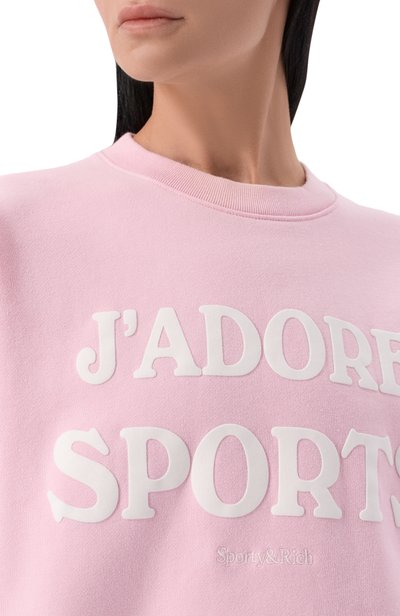 Хлопковый свитшот SPORTY AND RICH, арт. ST09873702P144, фото 5