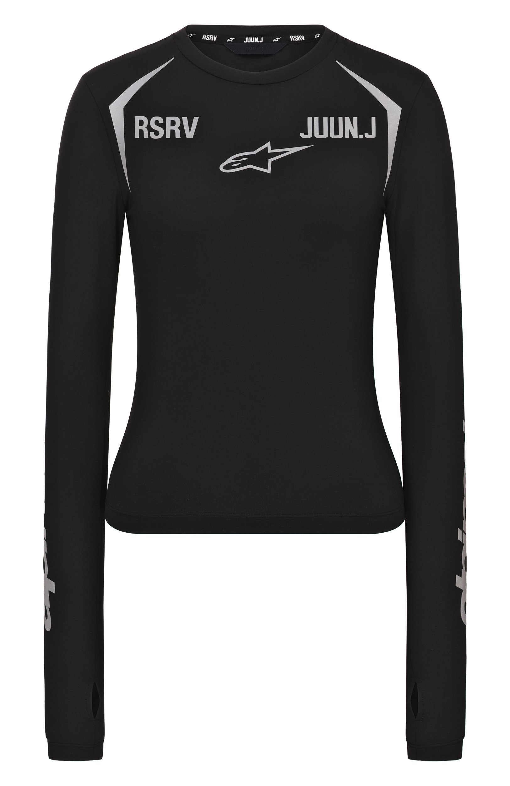 Лонгслив juun.j x alpinestars rsrv JUUN.J черного цвета по цене 33650 руб., арт. JW6941WN0, фото 1 Лонгслив juun.j x alpinestars rsrv JUUN.J, арт. JW6941WN0, фото 1