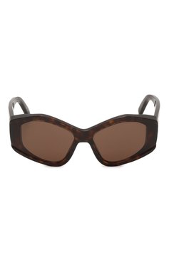 Женские солнцезащитные очки BALENCIAGA коричневого цвета, арт. BB0302S 002 | Фото 3 (Нос: Не проставлено; Региональные ограничения белый список (Axapta Mercury): Не проставлено; Тип очков: С/з; Материал: Пластик; Оптика Гендер: оптика-женское; Очки форма: Бабочка)