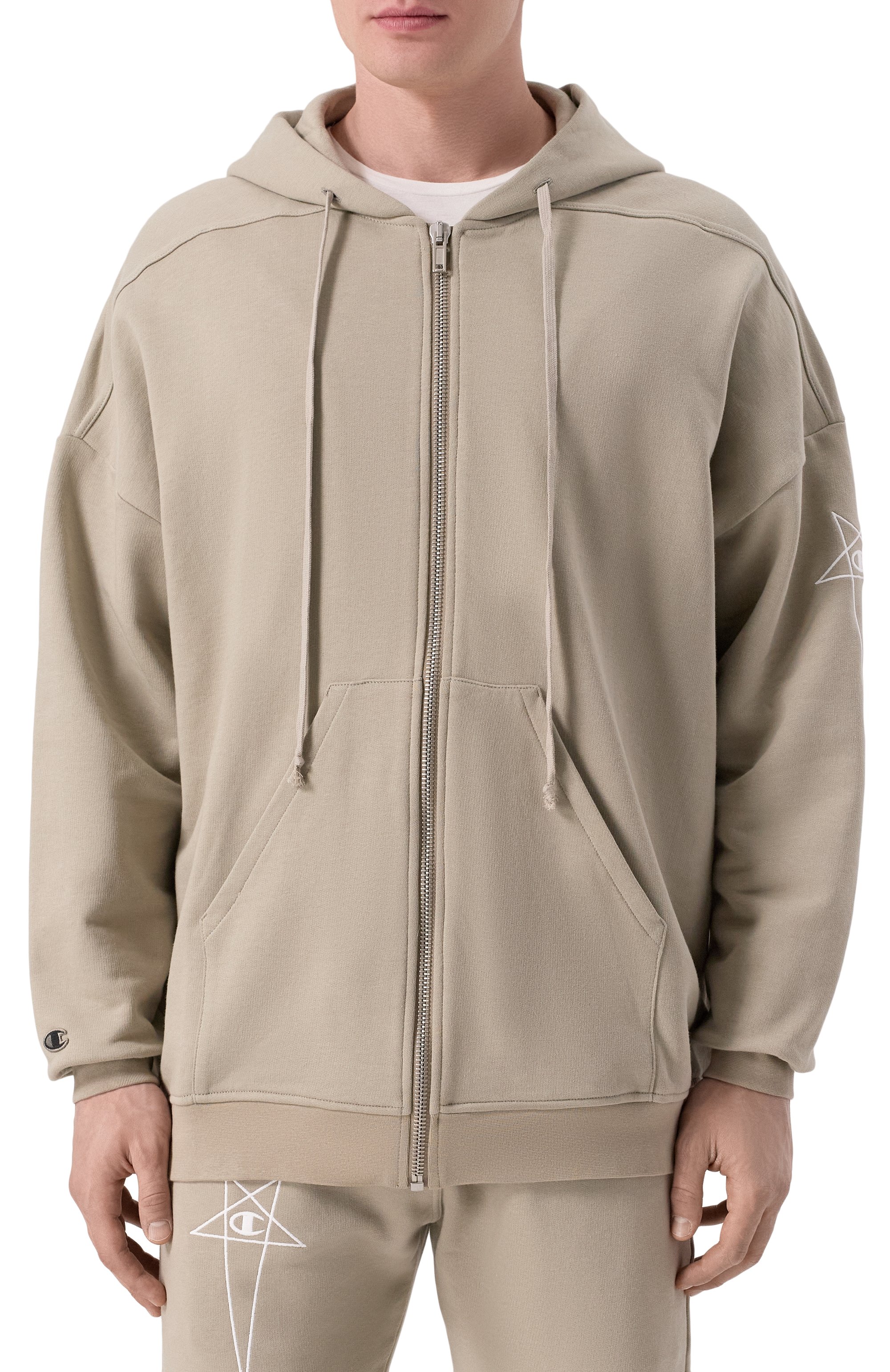 Хлопковая толстовка rick owens x champion RICK OWENS, арт. CM01E1663/CHFE, фото 3