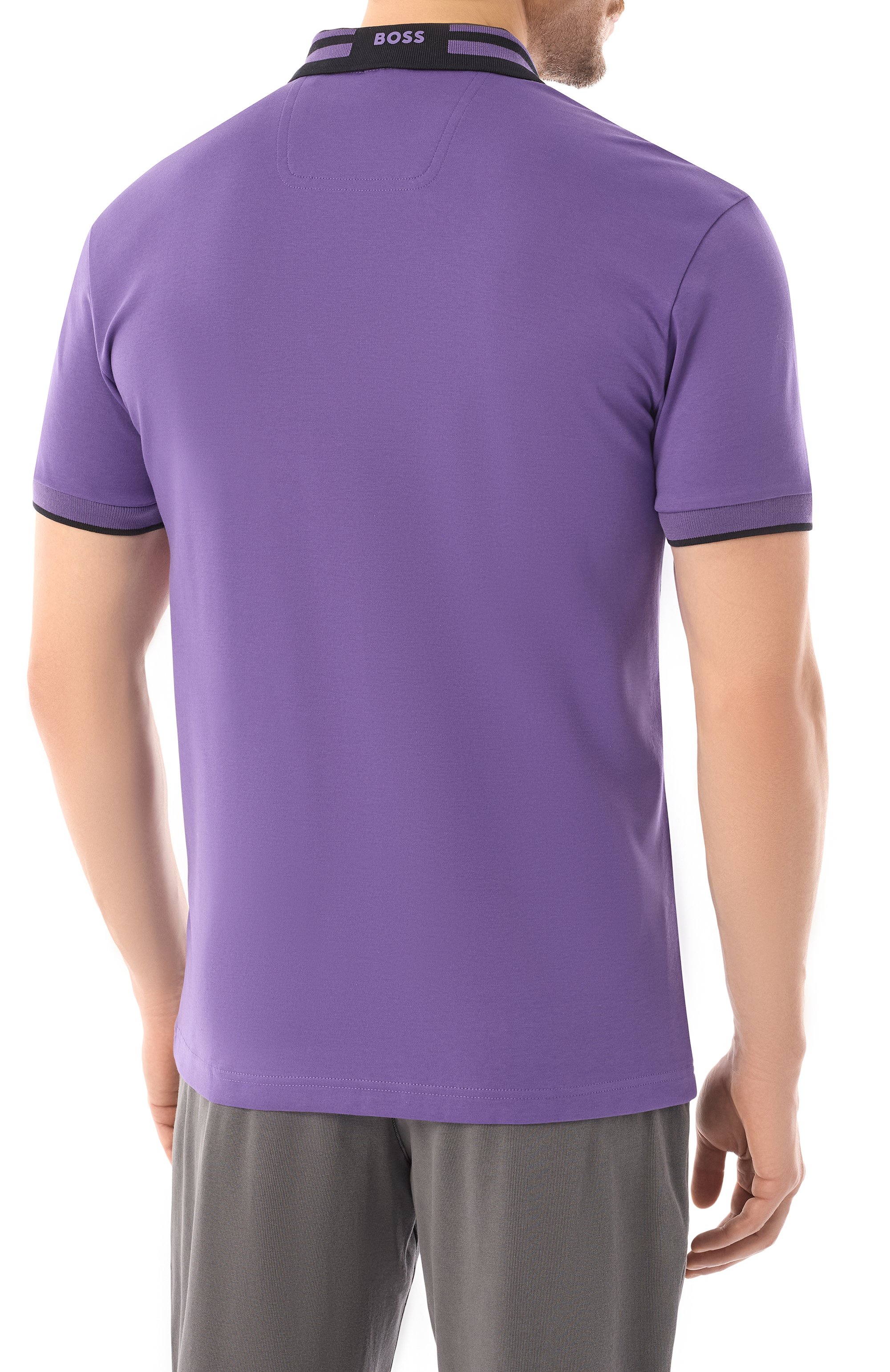 Хлопковое поло BOSS GREEN, арт. 50533272, фото 4