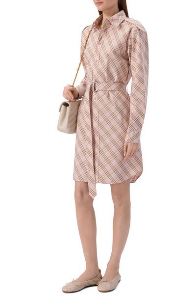 Кожаные балетки fawn BURBERRY, арт. 8121534, фото 3