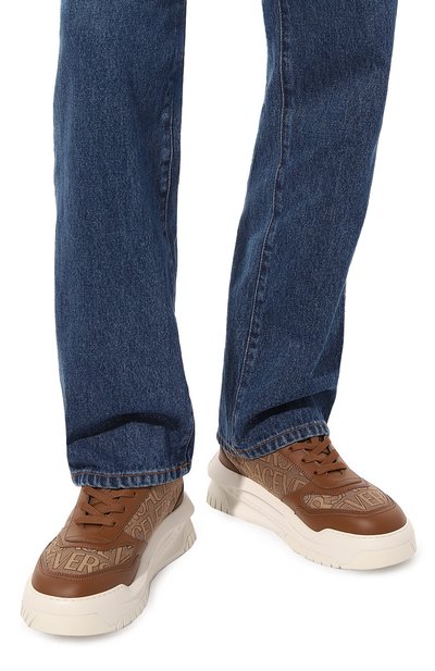 Комбинированные кроссовки odissea VERSACE, арт. 1008124/1A07977, фото 3