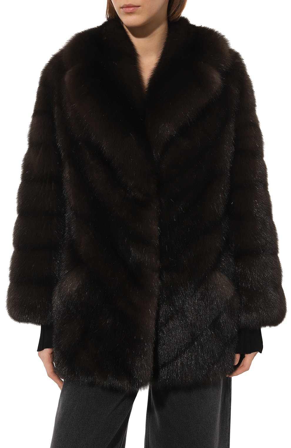 Шуба из меха соболя VM, арт. RINA, фото 3