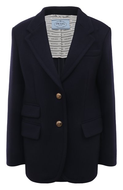 Женский жакет из шерсти и кашемира PRADA, арт. P535M-10VD-F0008-212