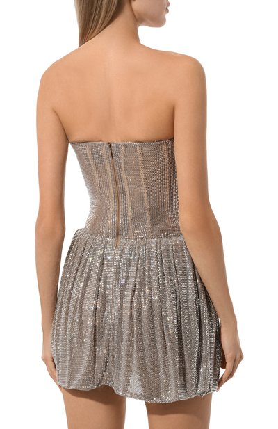 Платье с отделкой стразами GIUSEPPE DI MORABITO, арт. 03PFDR393FC 03212, фото 4