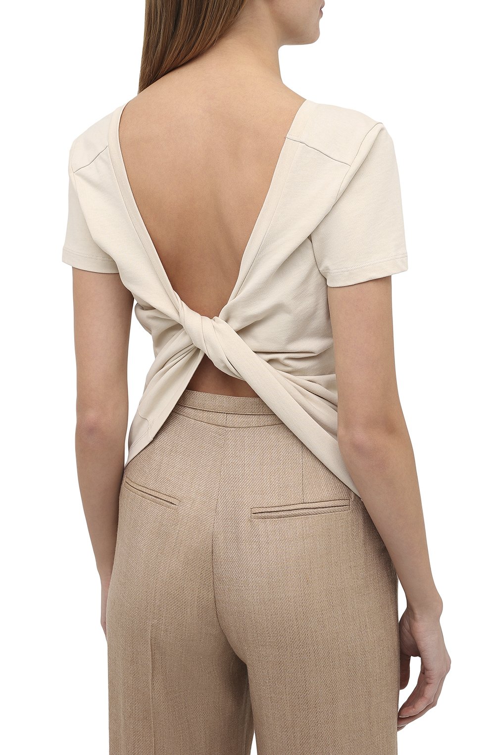 Хлопковая футболка JACQUEMUS, арт. 203JS05/216800, фото 4