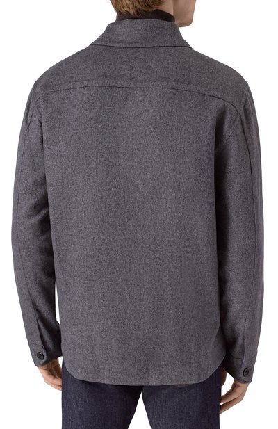 Куртка-рубашка из шерсти и шелка ZILLI, арт. DBLA04M024450037U, фото 4