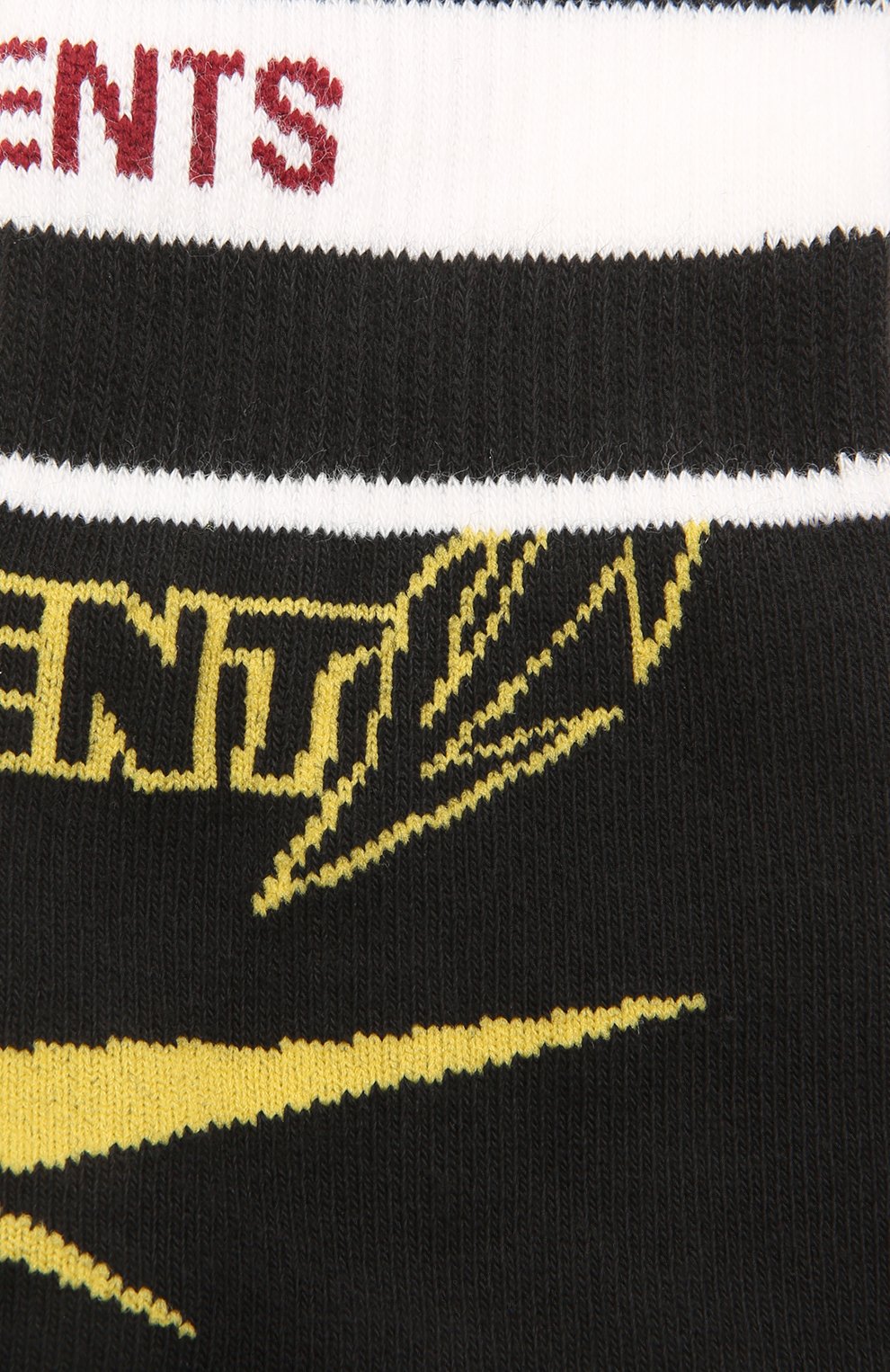 Хлопковые носки VETEMENTS черного цвета по цене 14750 руб., арт. UE51S0200B 1053/W, фото 2 Хлопковые носки VETEMENTS, арт. UE51S0200B 1053/W, фото 2