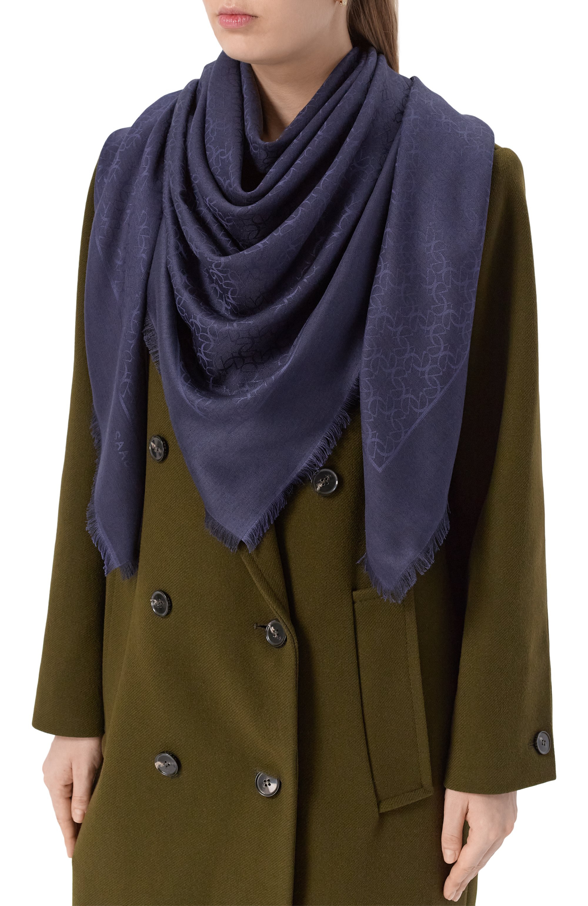 Шаль из шелка и шерсти ELIE SAAB, арт. 710009408, фото 2