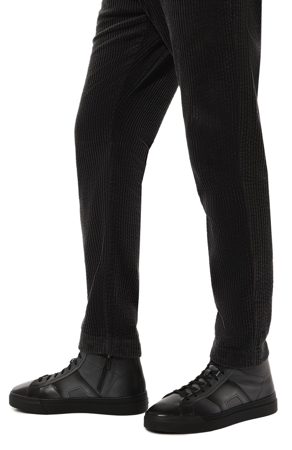 Кожаные кеды gloria SANTONI, арт. MBGG22025NE0PG0N, фото 3