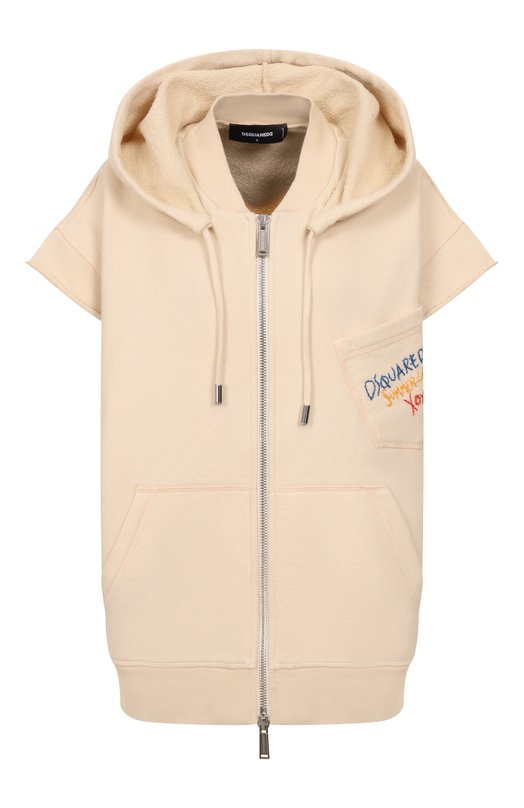 Хлопковая толстовка Dsquared2 S73HG0026/S25140 Кремовый S73HG0026/S25140
