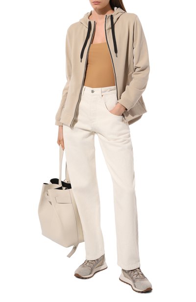 Комбинированная толстовка BRUNELLO CUCINELLI, арт. MN05NDK306, фото 2