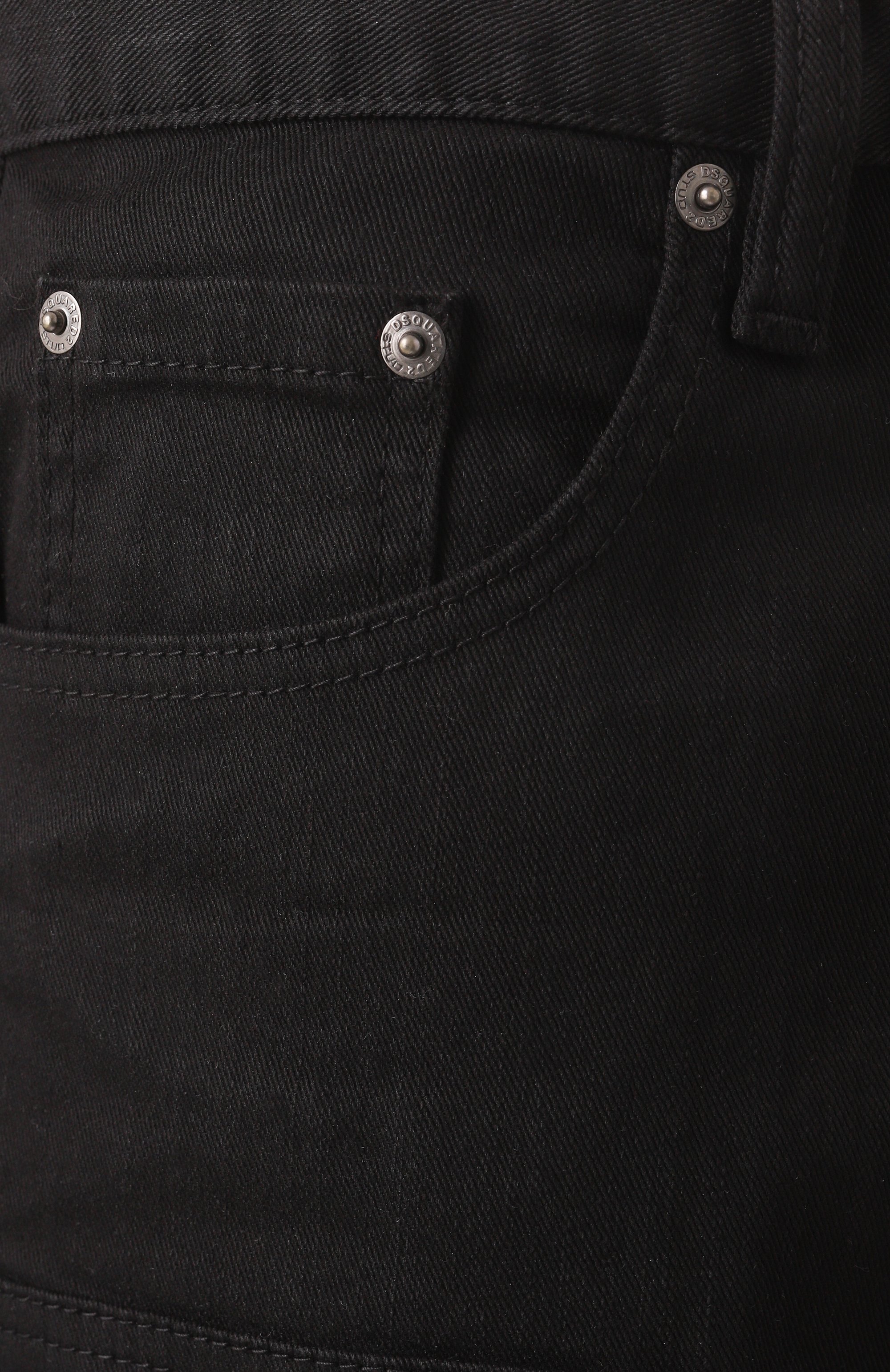 Джинсы loose carpenter DSQUARED2 черного цвета по цене 75450 руб., арт. S74LB1673/S39781, фото 6 Джинсы loose carpenter DSQUARED2, арт. S74LB1673/S39781, фото 6