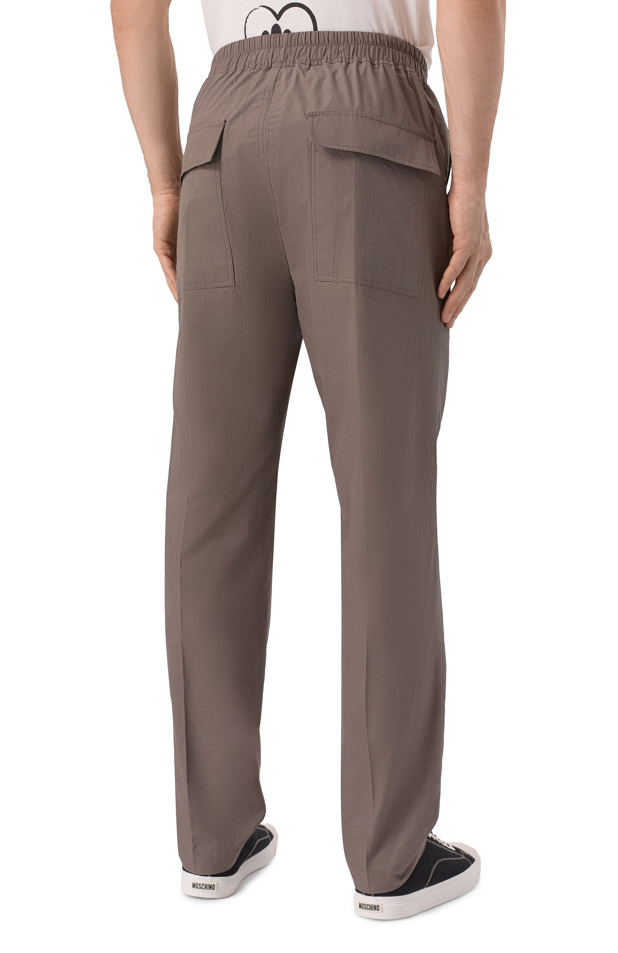 Хлопковые брюки RICK OWENS, арт. RU01E5390/P, фото 4