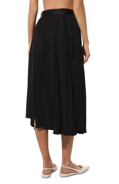 Юбка из вискозы PRADA черного цвета по цене 280000 руб., арт. P181SH-1R1S-F0002-211, фото 4 Юбка из вискозы PRADA, арт. P181SH-1R1S-F0002-211, фото 4