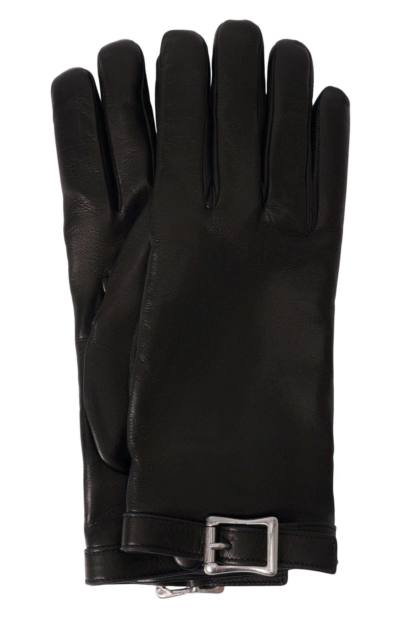 Кожаные перчатки ANN DEMEULEMEESTER черного цвета по цене 67200 руб., арт. B0014383/LT120, фото 1 Кожаные перчатки ANN DEMEULEMEESTER, арт. B0014383/LT120, фото 1