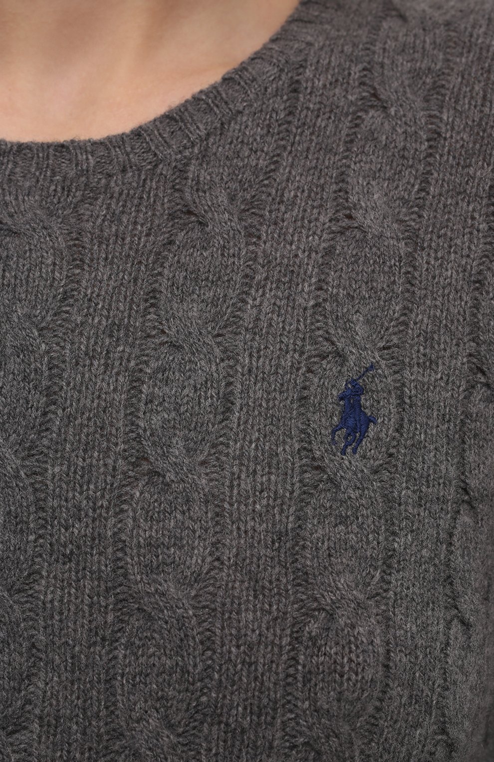 Шерстяной пуловер POLO RALPH LAUREN серого цвета по цене 21800 руб., арт. 211525764, фото 5 Шерстяной пуловер POLO RALPH LAUREN, арт. 211525764, фото 5
