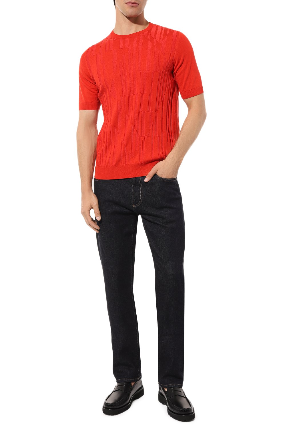 Джемпер из шелка и хлопка ZILLI, арт. MBZ-RN100-MIRR1/MC01, фото 2