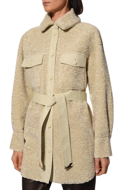 Двусторонняя дубленка из экомеха PATRIZIA PEPE, арт. 2O0019_E012, фото 3