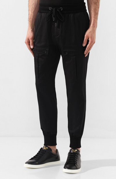 Хлопковые джоггеры DOLCE & GABBANA, арт. GYVLET/FUFIS, фото 3