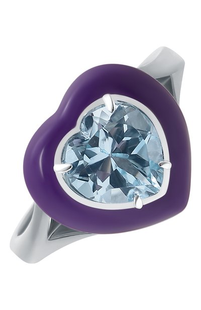 Кольцо с сердцем из голубого топаза MOONKA, арт. crg-r-tpz, фото 1