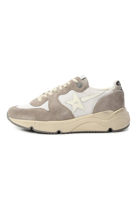 Комбинированные кроссовки Running Sole Golden Goose Deluxe Brand GWF00126.F007514 Бежевый  GWF00126.F007514 Фото 4