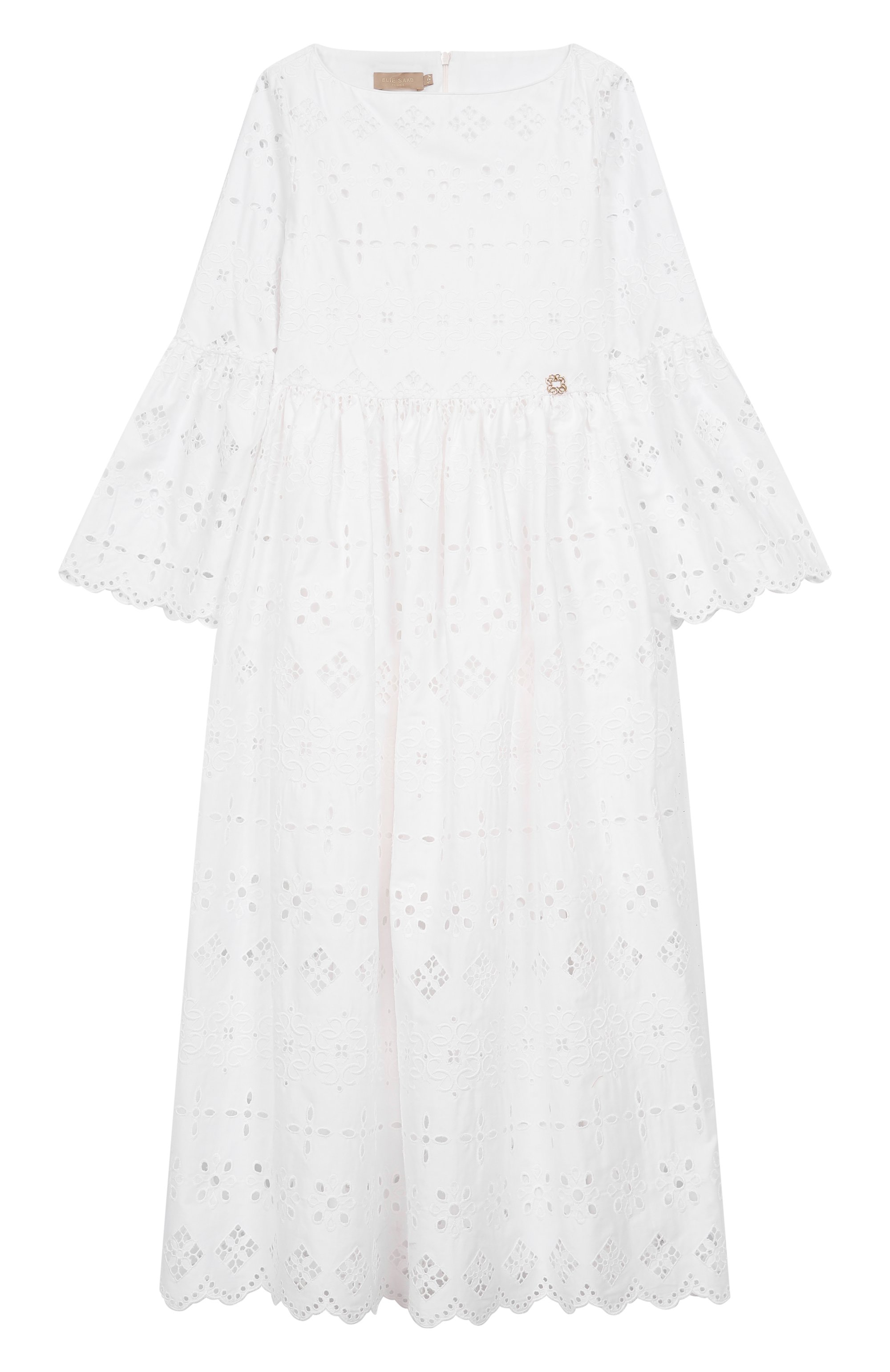 Хлопковое платье ELIE SAAB JUNIOR, арт. EFAB059 MX TS0724 RIC03, фото 1
