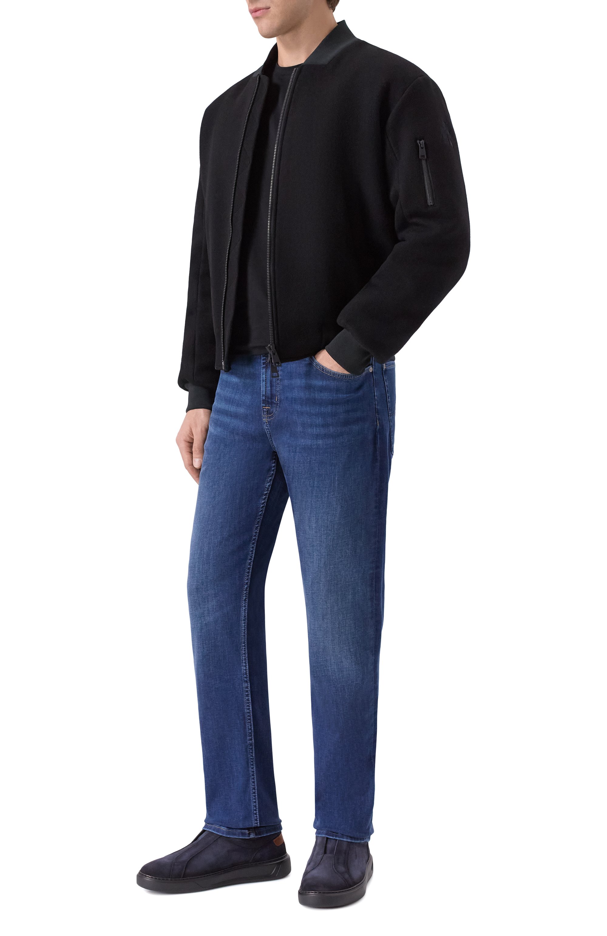 Замшевые кеды W.GIBBS темно-синего цвета по цене 45600 руб., арт. 2259054/CAM0SCI0 RAIN, фото 2 Замшевые кеды W.GIBBS, арт. 2259054/CAM0SCI0 RAIN, фото 2