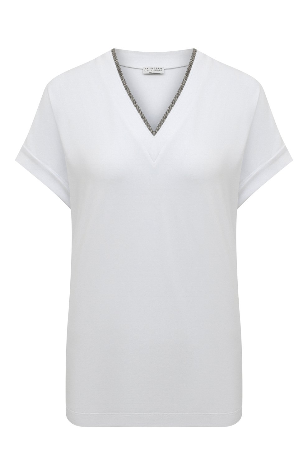 Хлопковая футболка BRUNELLO CUCINELLI, арт. MPT18BD222, фото 1