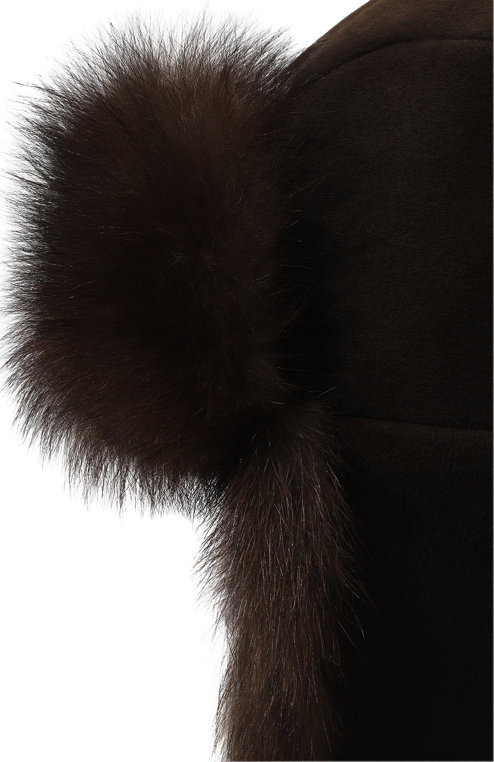 Шапка-ушанка майкл с отделкой из меха фишера FURLAND темно-коричневого цвета по цене 210000 руб., арт. 0201409710004300066, фото 3 Шапка-ушанка майкл с отделкой из меха фишера FURLAND, арт. 0201409710004300066, фото 3